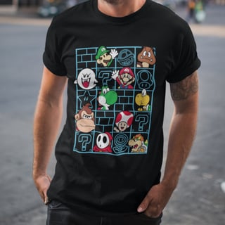 Camisa Super Mário/Donkey Kong (Ref.: 0015)