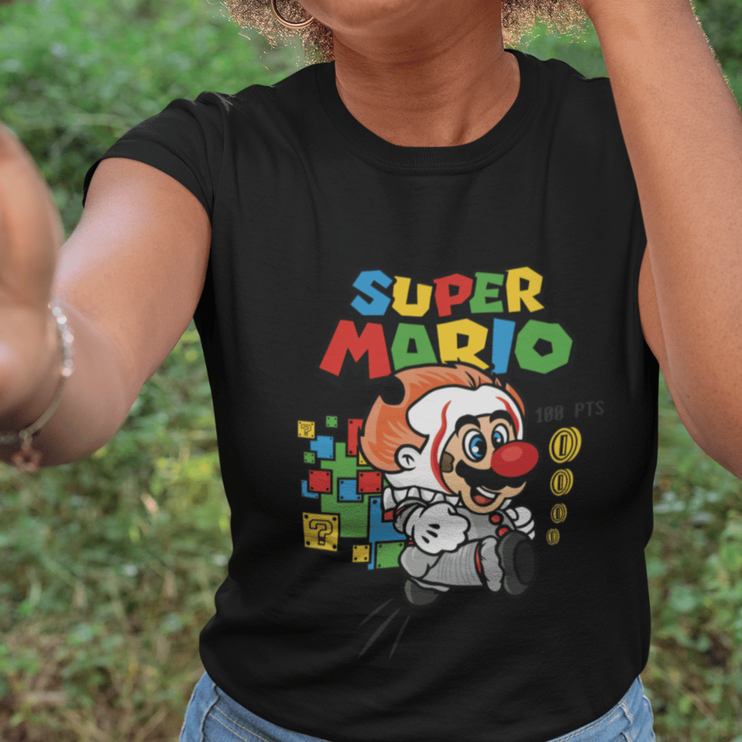 Nome do produto: Camisa Super Mário/It a Coisa (Ref.: 0039)