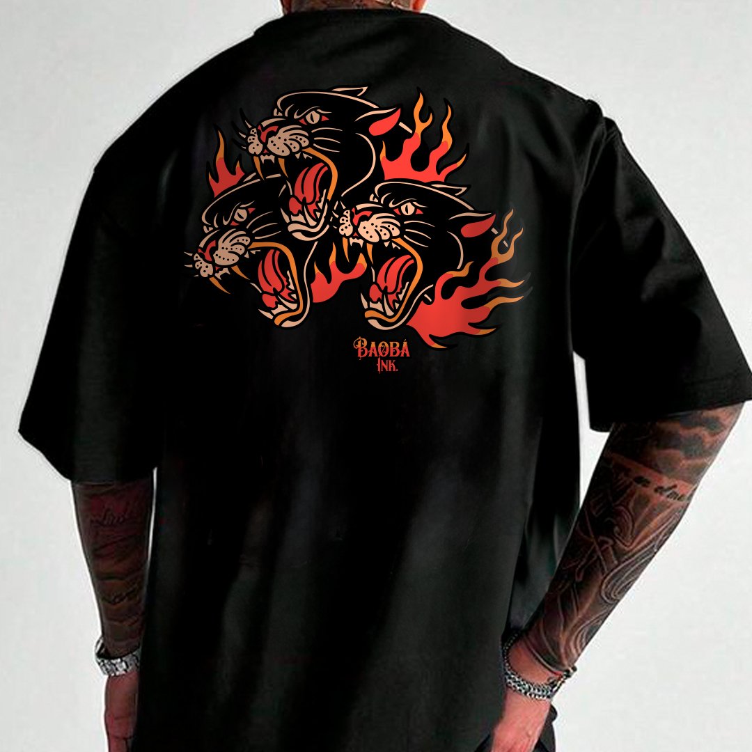 Nome do produto: Camiseta Oversized Unissex Black Panthers