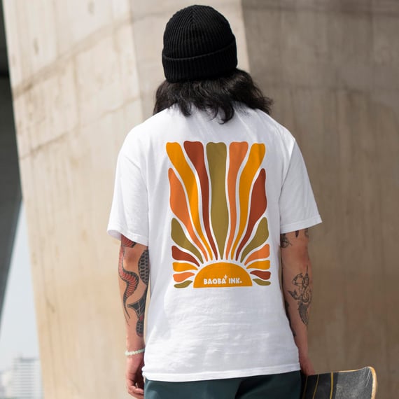 Camiseta Unissex Oversized Sun Waves