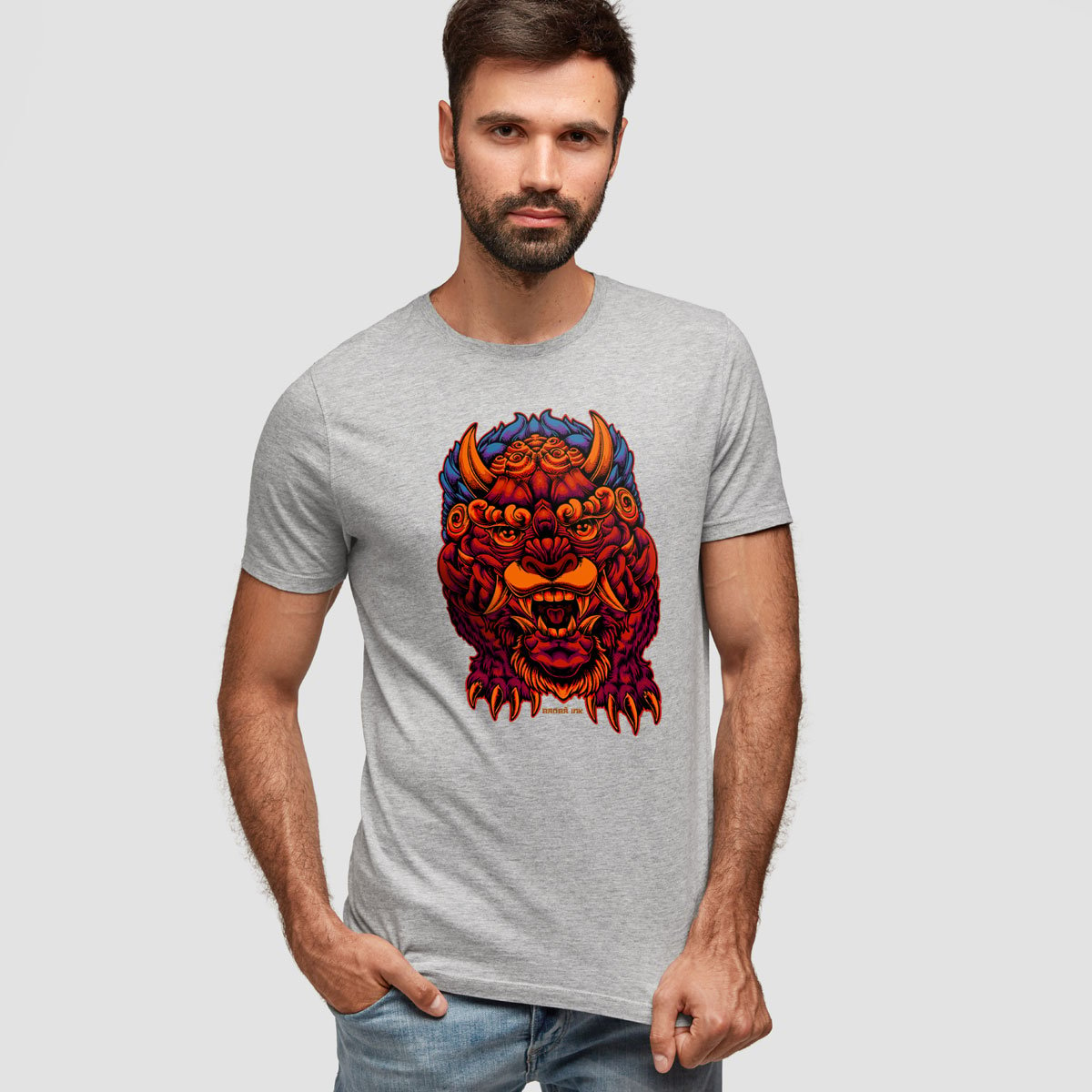 Camiseta Estonada Oriental Lion