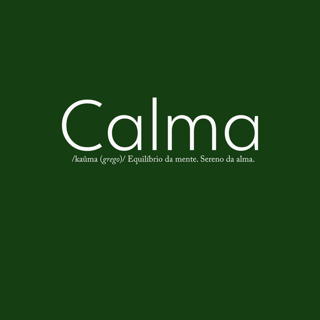 Nome do produto Calma (Unissex)