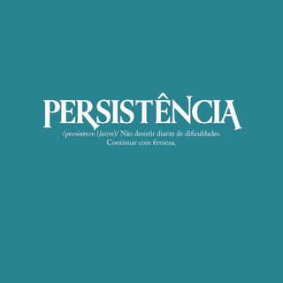 Nome do produto Persistência (Unissex)