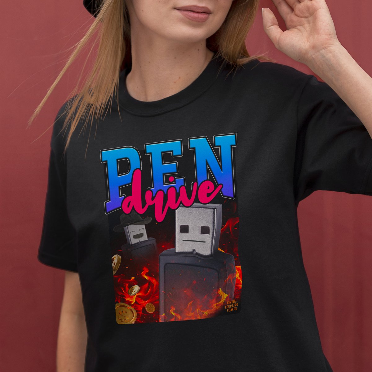 Nome do produto: Camiseta Pen Drive