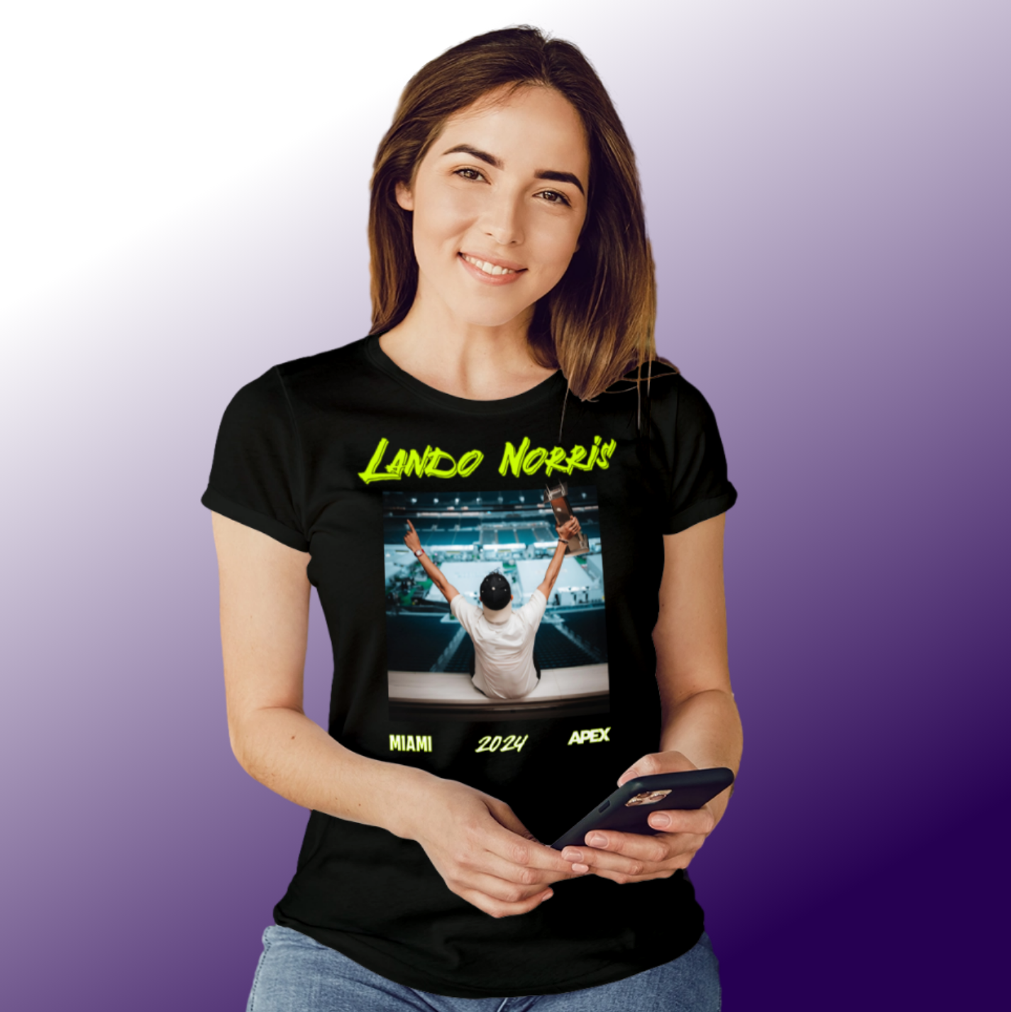 Camiseta Lando Miami 2024 Feminina