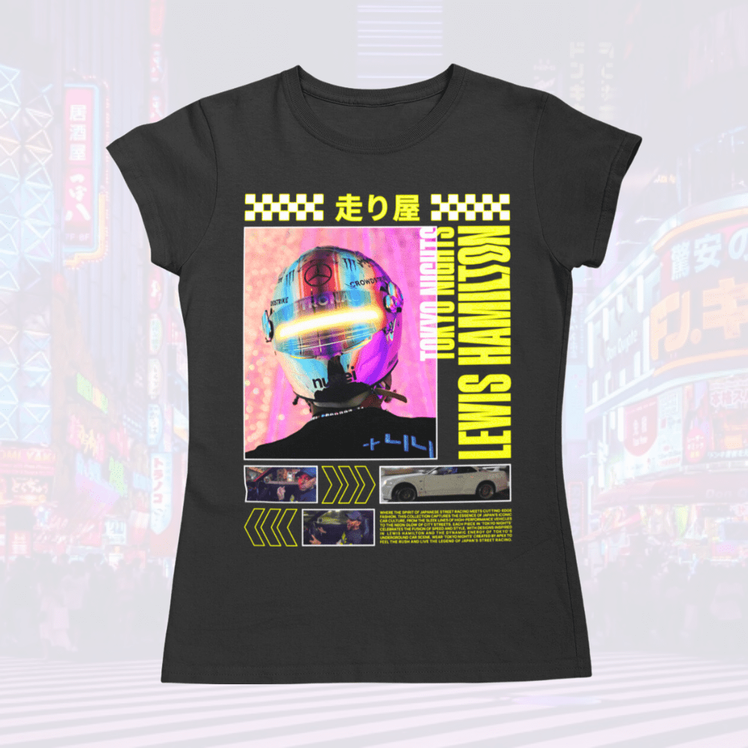 Camiseta Lewis Hamilton Drift King Feminina