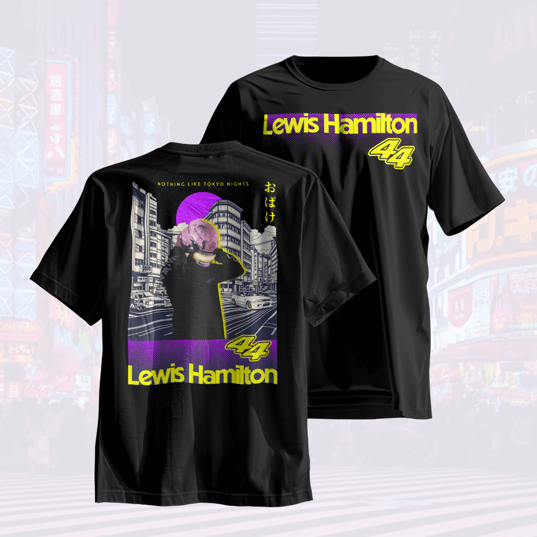 Camiseta Lewis Hamilton Tokyo Nights