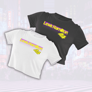 Nome do produto Camiseta Cropped Lewis Hamilton Tokyo Nights