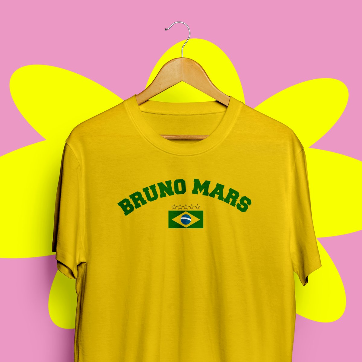 Nome do produto: Tee Bruno Brasil Amarela