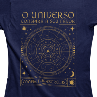 Camiseta Feminina O Universo Conspira