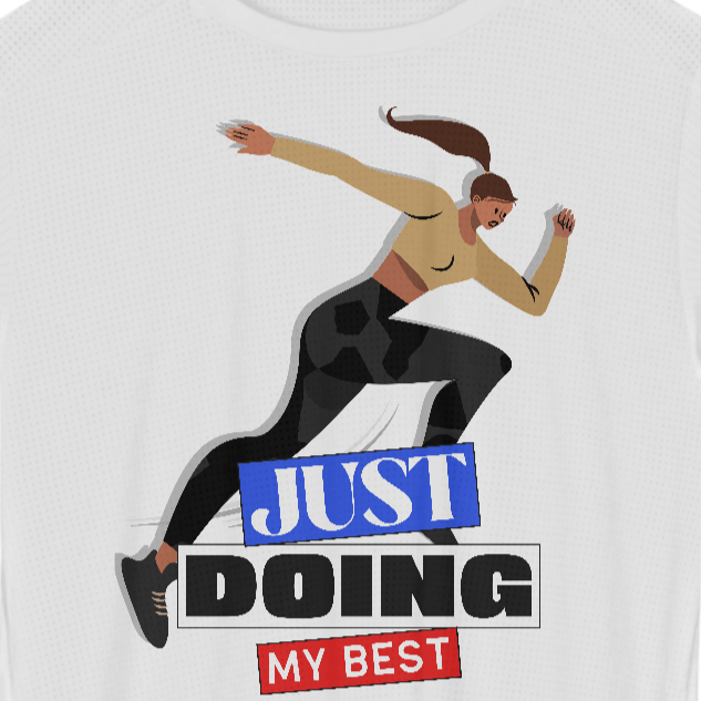 Nome do produto: Camiseta Feminina Dry Fit Just Doing My Best