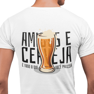 Camiseta Amigos e Cerveja