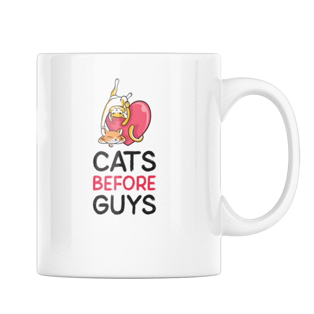 Caneca Cats Before Guys