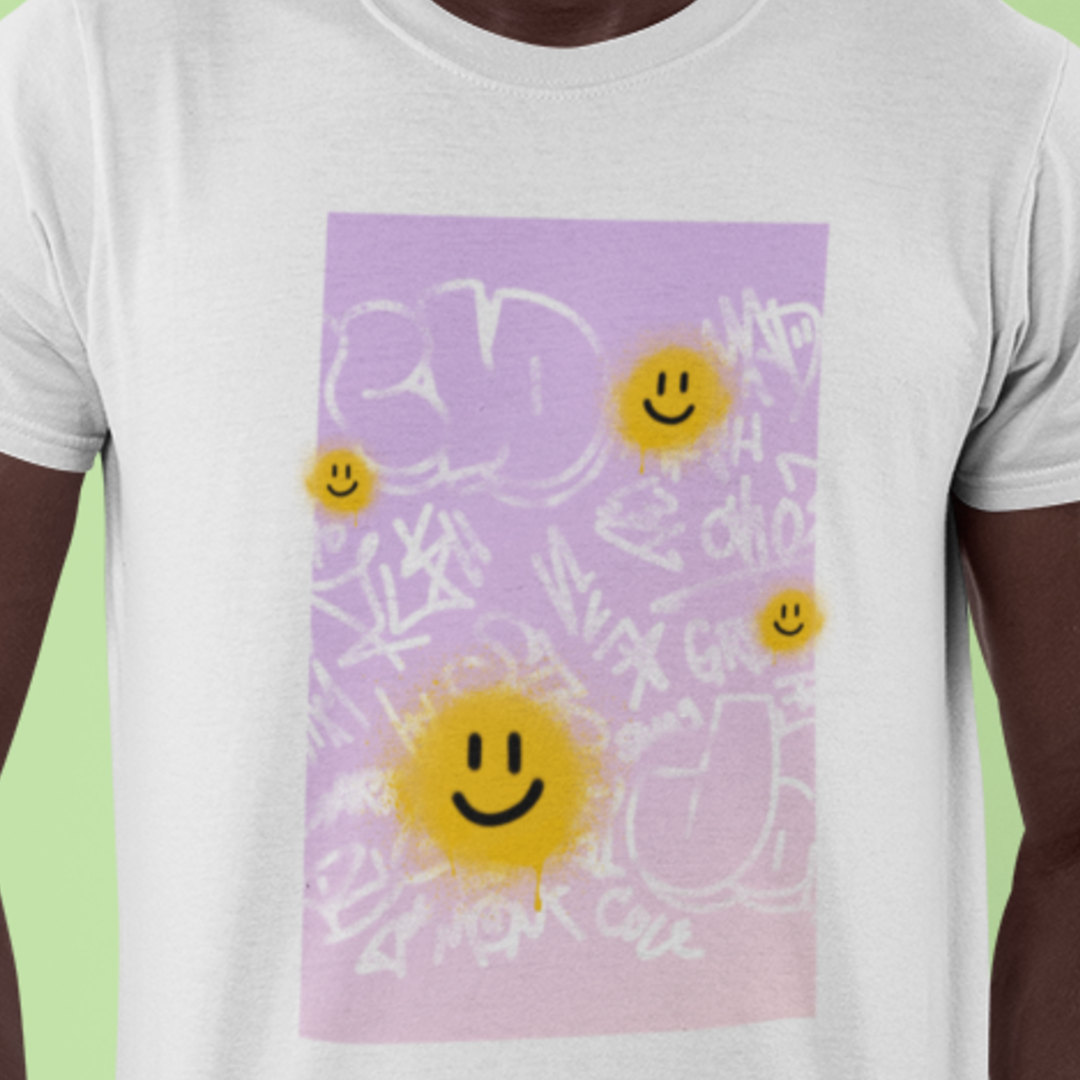 Camiseta Oversized Flower Emoji