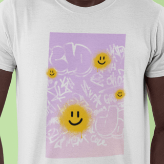 Camiseta Oversized Flower Emoji