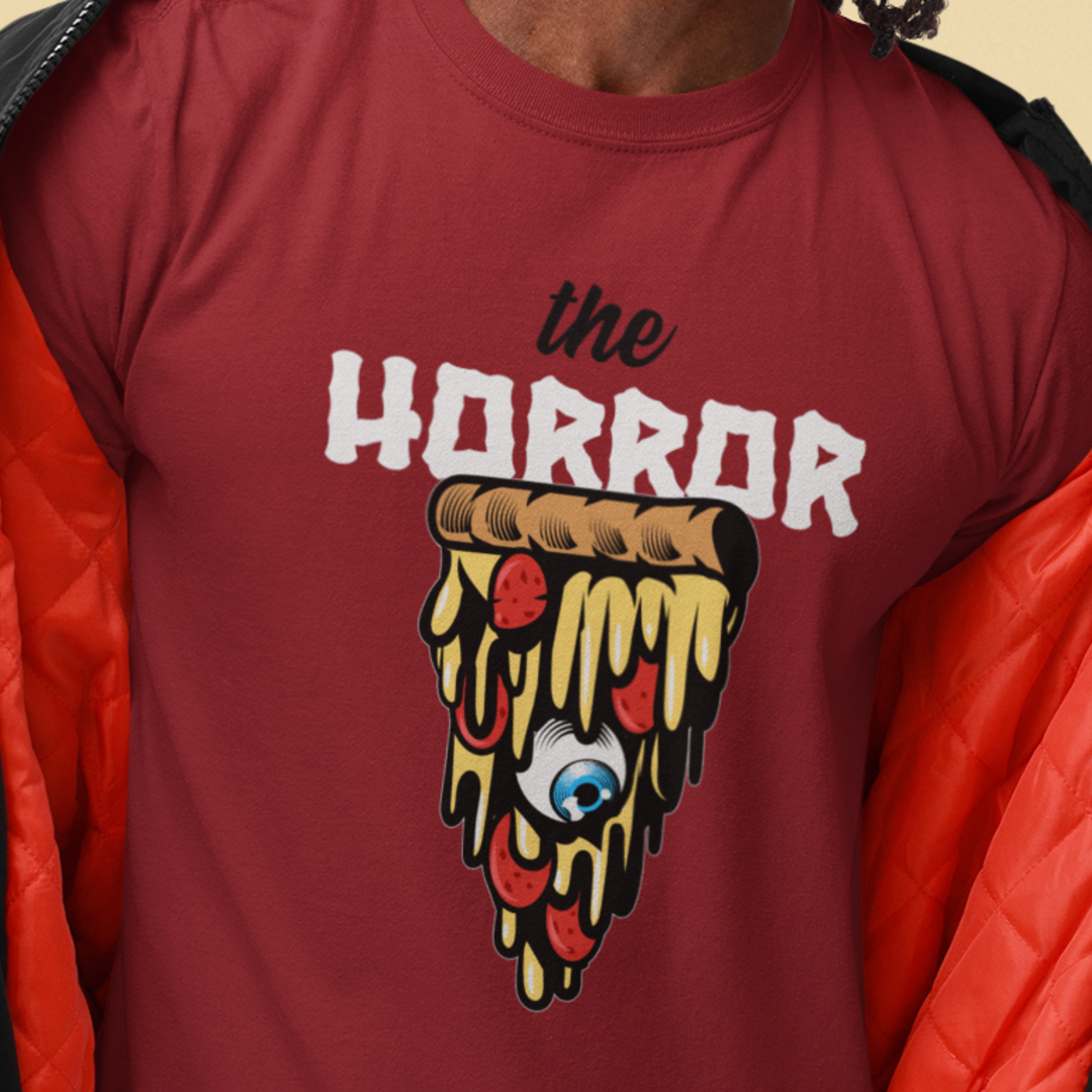 Camiseta Oversized The Horror Pizza