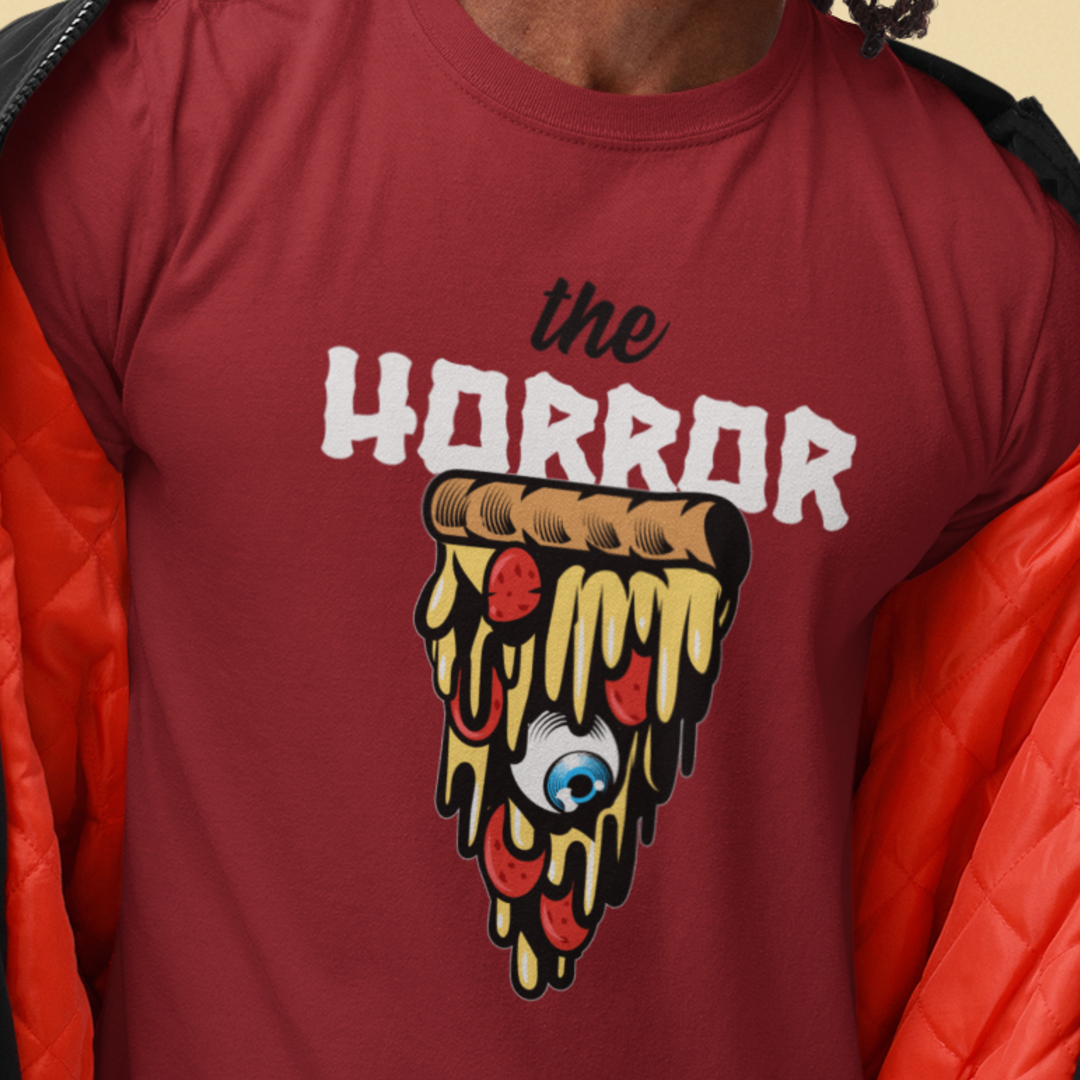Nome do produto: Camiseta Oversized The Horror Pizza