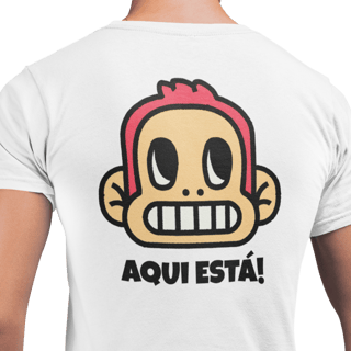 Nome do produto Camiseta Onde Está Meu Macaco? Aqui está