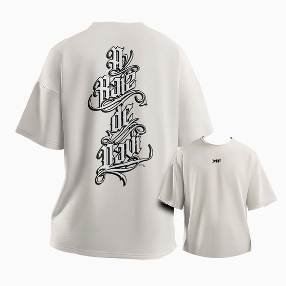 Camiseta Oversized Raiz de Davi - Off-White
