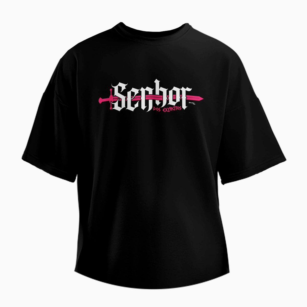 Nome do produto: Camiseta Oversized Senhor dos Exércitos - Preto