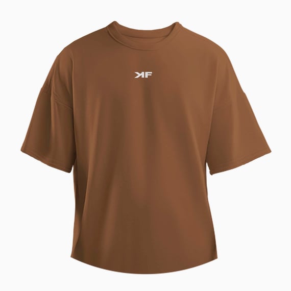 Camiseta Oversized Kum.Fé - Marrom
