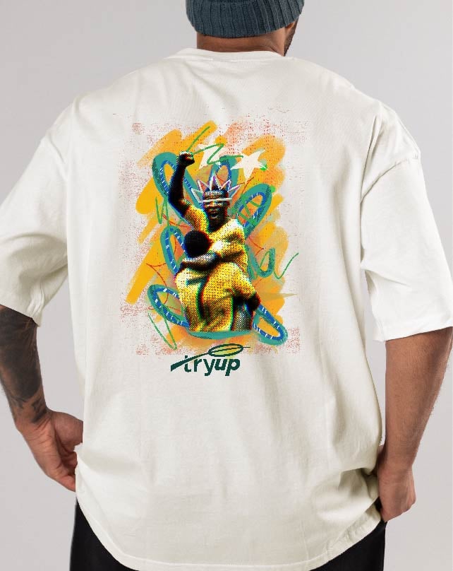 Nome do produto: camiseta tryUP .cabra da peste REI E JAIRZIN // Oversized Algodão Prime