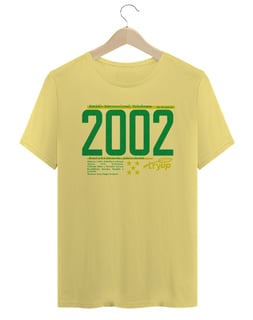 Nome do produto camiseta tryUP copa2002 amarela // algodão Estonado