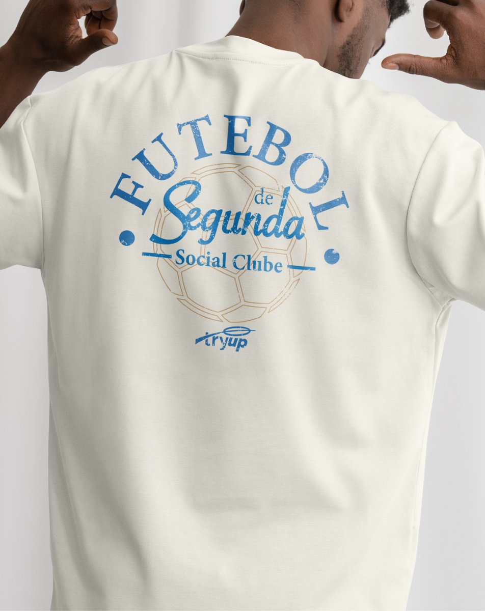 Nome do produto: camiseta tryUP .futebol de segunda social clube // Oversized Algodão Prime