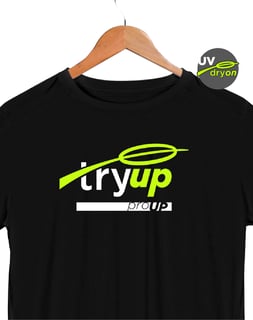 Nome do produto camiseta tryUP proup // dryON UV