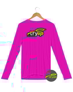 Nome do produto manga longa tryUP playup .running II // dryON UV