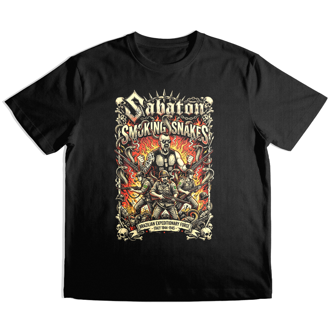 Camiseta Essencial Sabaton | Smoking Snakes #2