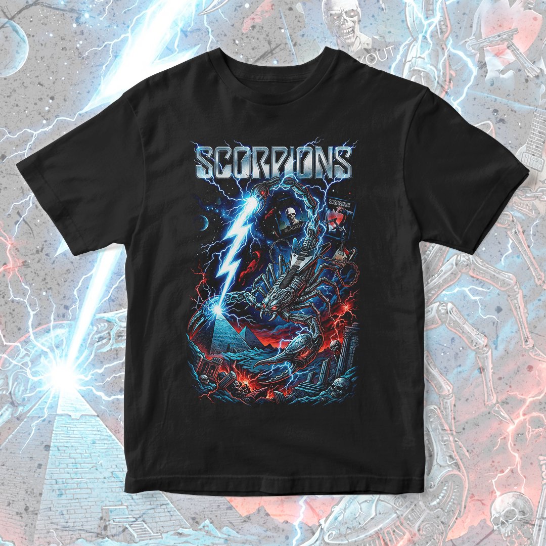 Nome do produto: Camiseta Scorpions | Blackout Thunder