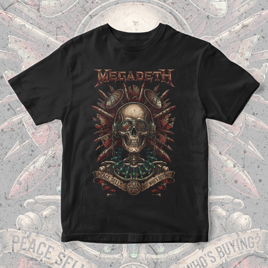 Nome do produto: Camiseta Megadeth | Peace Sells...
