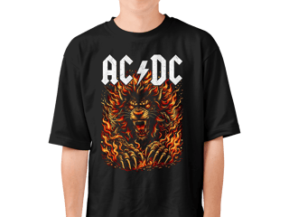 Nome do produto Camiseta AC/DC | Hell Lion