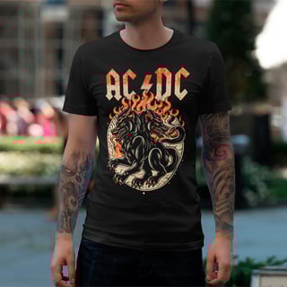 Nome do produto Camiseta AC/DC | Double Hellhound