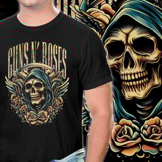 Nome do produto Camiseta Guns n Roses | Roses For The Reaper