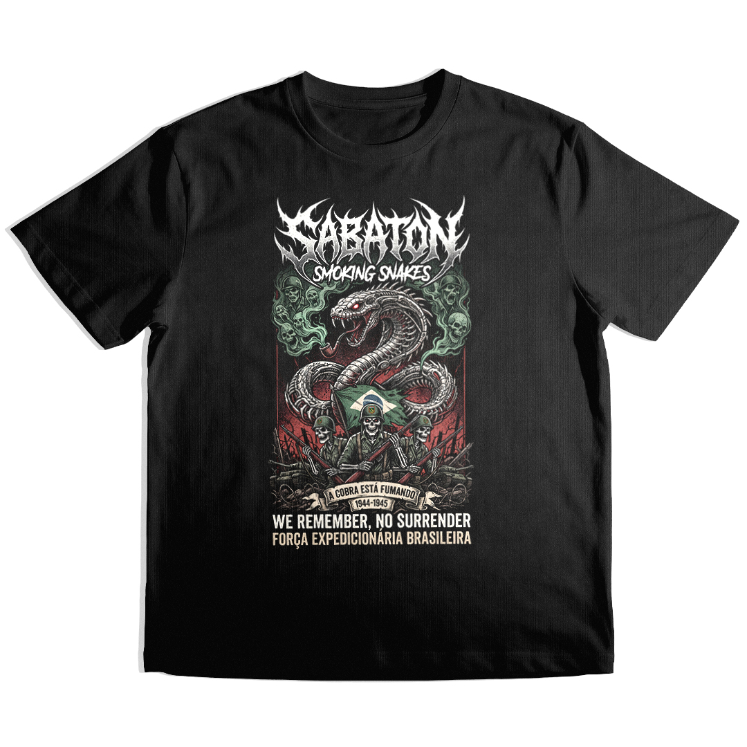 Camiseta Essencial Sabaton | Smoking Snakes #3
