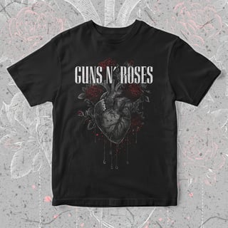 Nome do produto Camiseta Guns n Roses | Heart of Roses