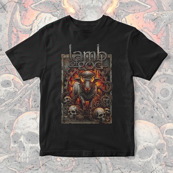 Camiseta Lamb of God | Burning Crown
