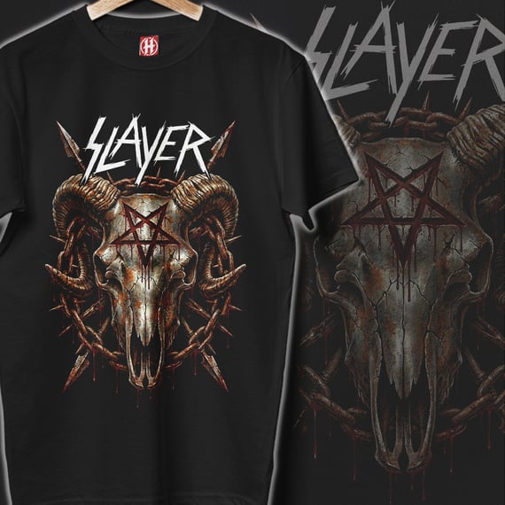 Camiseta Slayer | Pentagram Skull