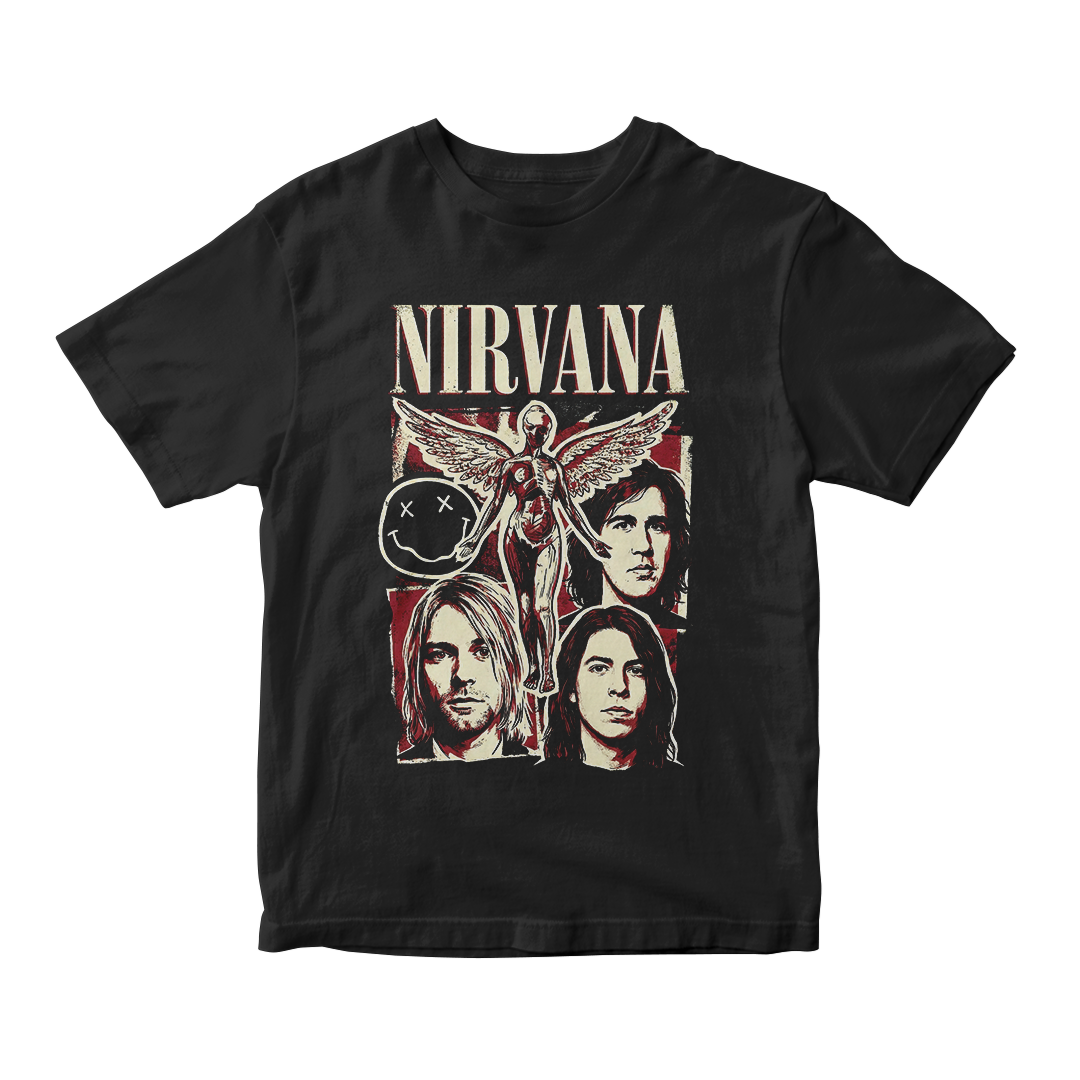 Nome do produto: Camiseta Prime Nirvana | Grunge Icons