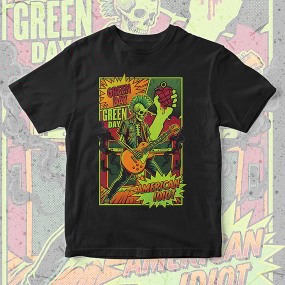 Camiseta Green Day | Neon Idiot