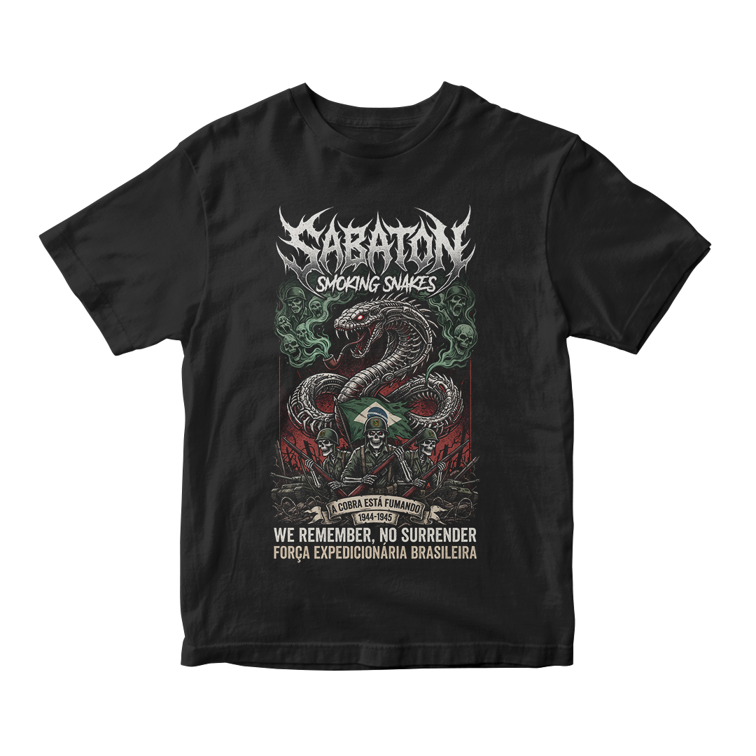 Nome do produto: Camiseta Prime Sabaton | Smoking Snakes #3