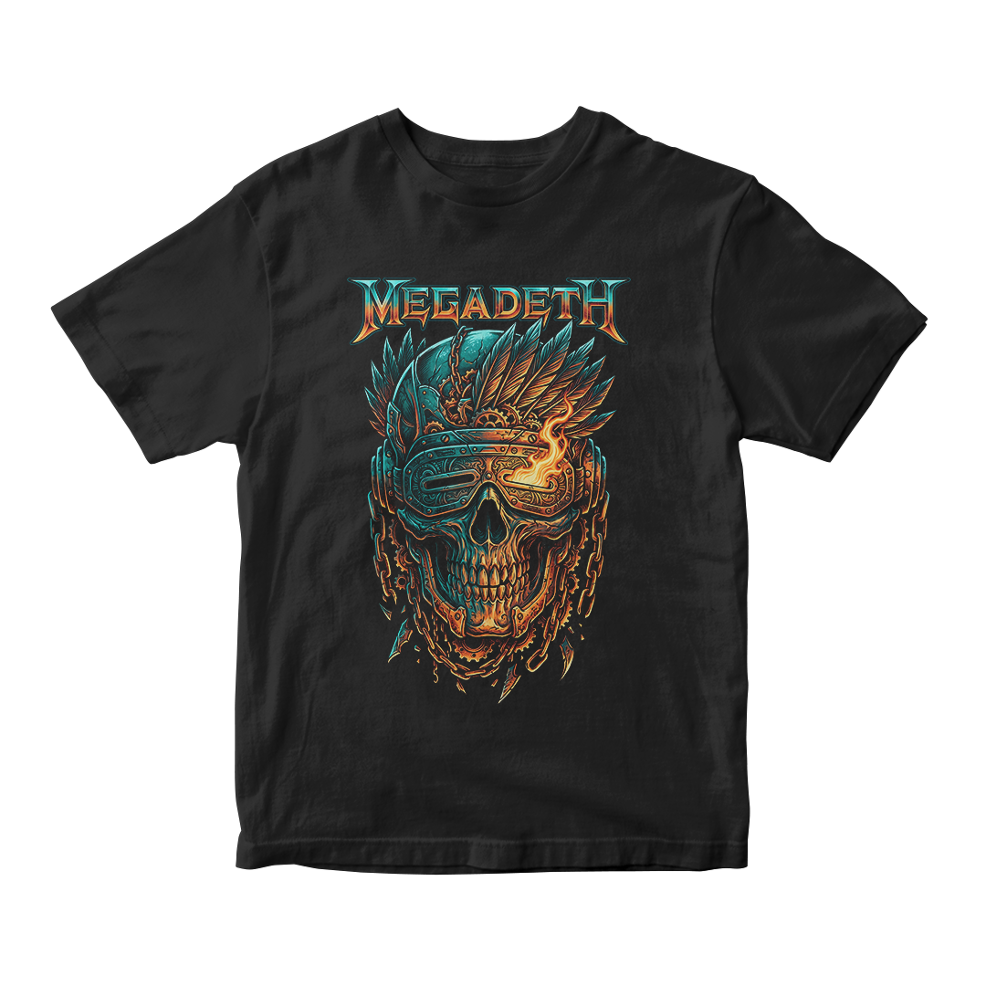 Nome do produto: Camiseta Prime Megadeth | Flaming Vic
