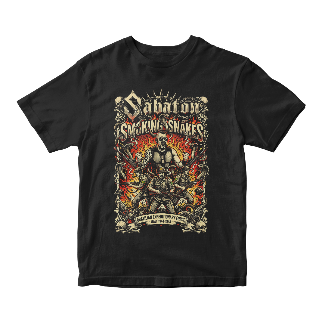 Nome do produto: Camiseta Prime Sabaton | Smoking Snakes #2