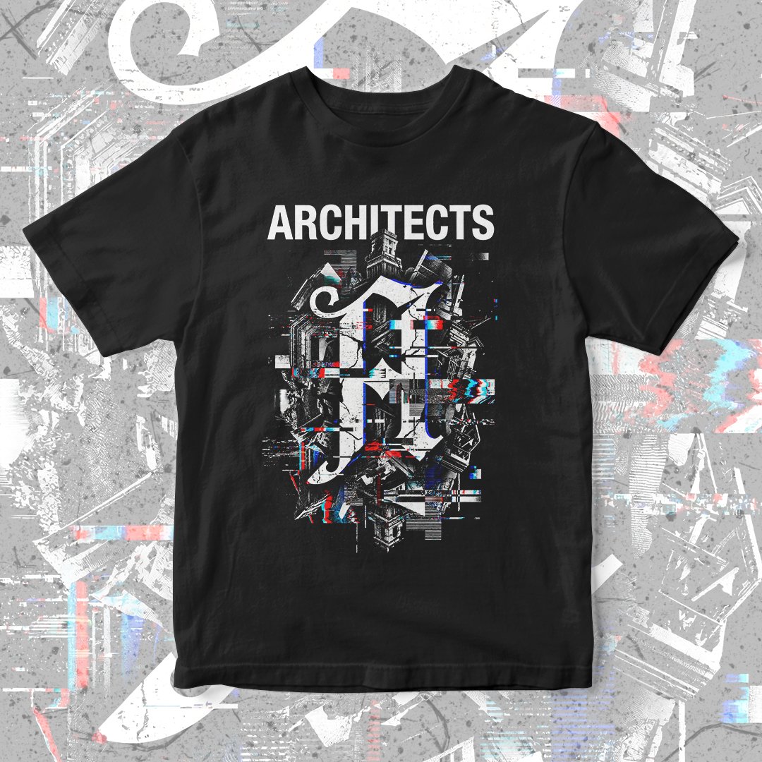 Nome do produto: Camiseta Architects | Glitch Structure
