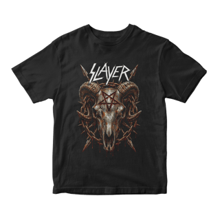 Nome do produto Camiseta Prime Slayer | Pentagram Skull