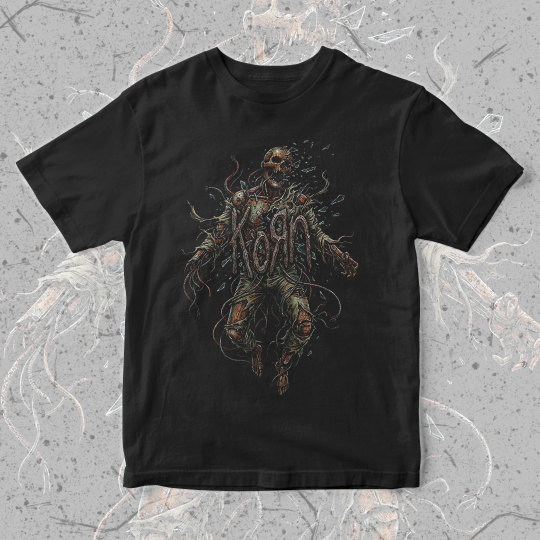 Nome do produto: Camiseta Korn | Rotting Skull