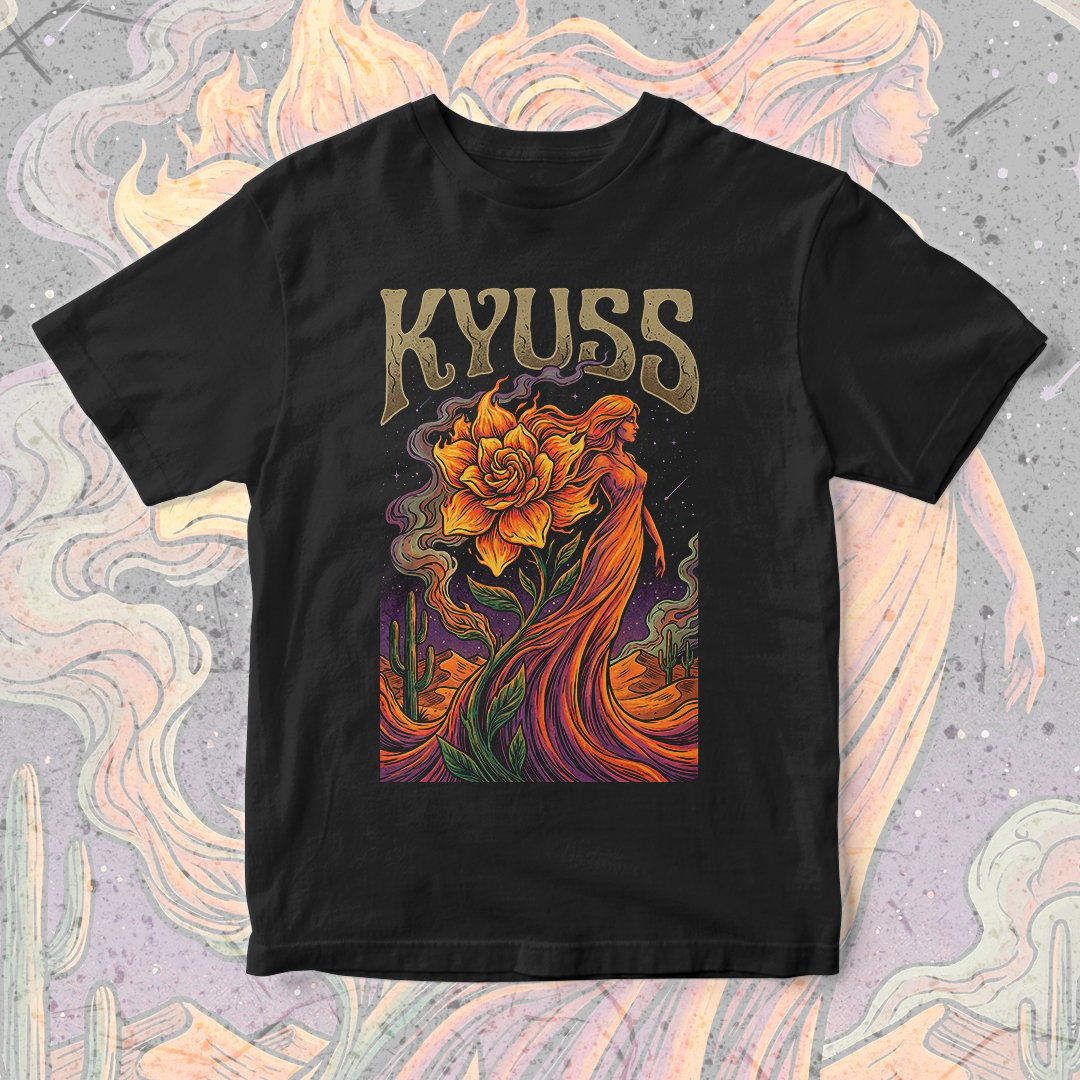 Nome do produto: Camiseta Kyuss | Gardenia