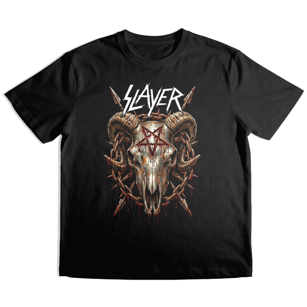 Camiseta Essencial Slayer | Pentagram Skull